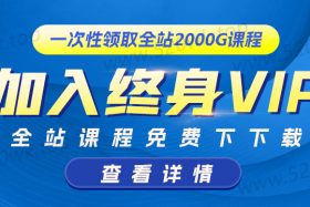 吾爱网课终身VIP专区 包终身更新课程下载地址！