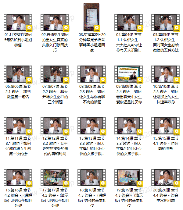 2023亚哥全流程线上课 80节视频课程
